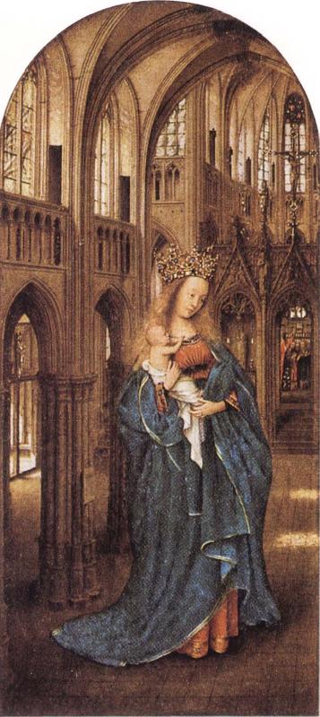 EYCK, Jan van Madonna in a Church oil painting picture